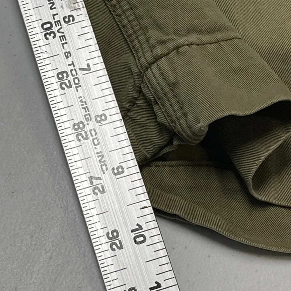 Polo Ralph Lauren Shorts Heavy Weight Cargo Khaki‎ Size 36 Baggy Y2K Utility